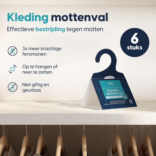Mottenval - Set van 6 stuks -Kledingmottenval