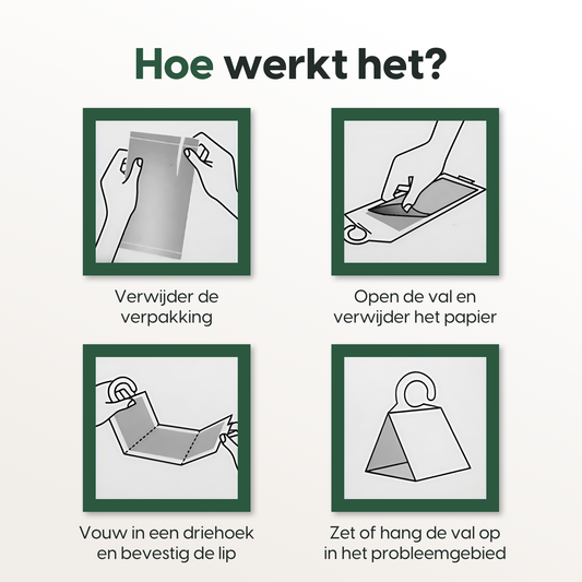 Mottenval voor Keuken of Voorraadkast - Set van 9 Stuks - Voedselmottenval