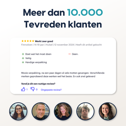 Mottenval Set van 18 stuks