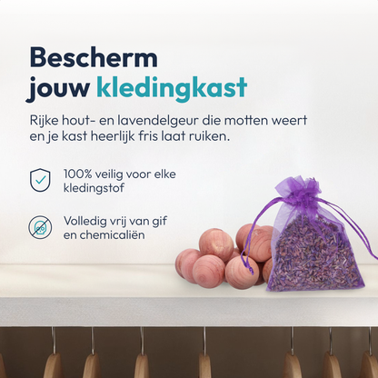 Mottenballen van Cederhout 54 Stuks