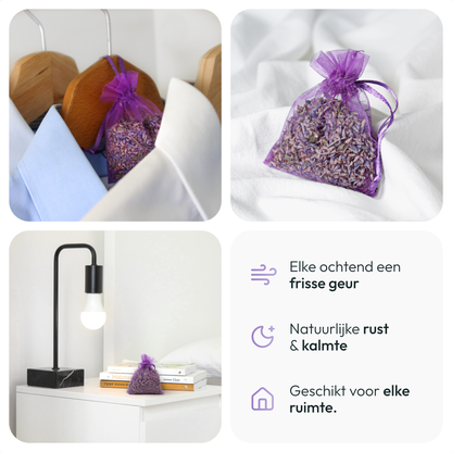 lluux - 16 x6g Lavendel Geurzakjes
