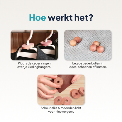 Mottenballen van Cederhout 54 Stuks