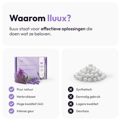 lluux - 16 x6g Lavendel Geurzakjes
