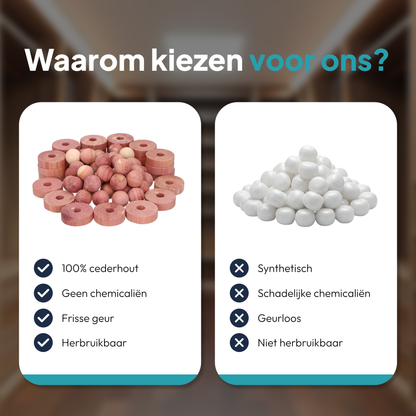 Mottenballen van Cederhout 54 Stuks